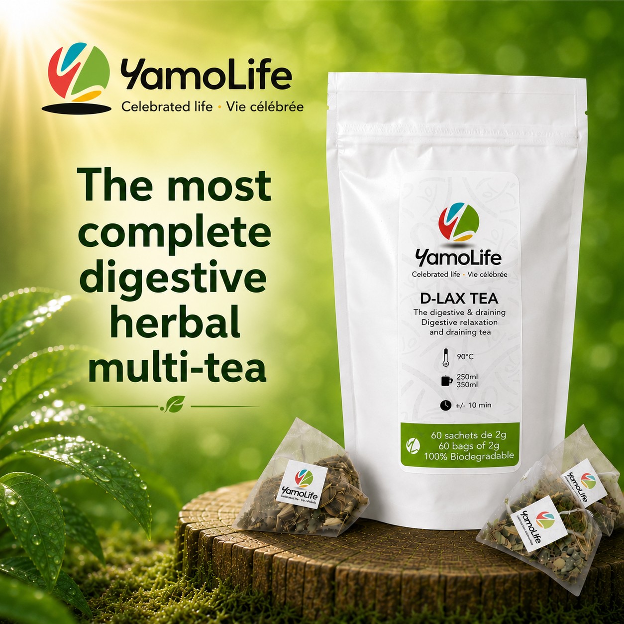 YamoLife D-Lax Herbal Tea (60 sachets)