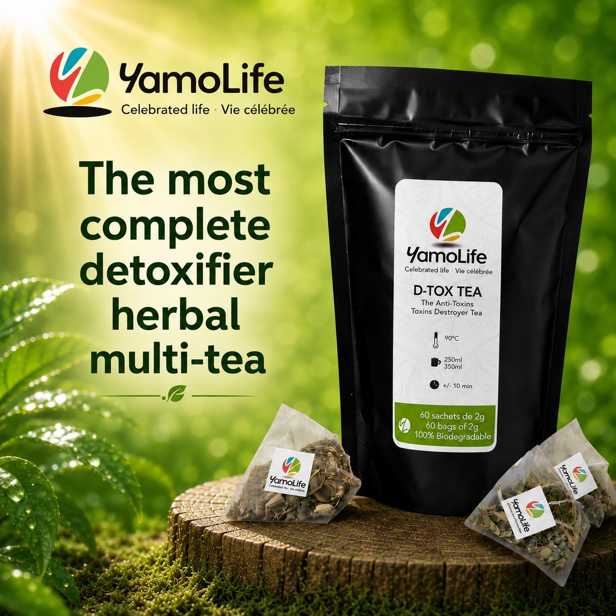 YamoLife D-Tox Herbal Tea (60 sachets)