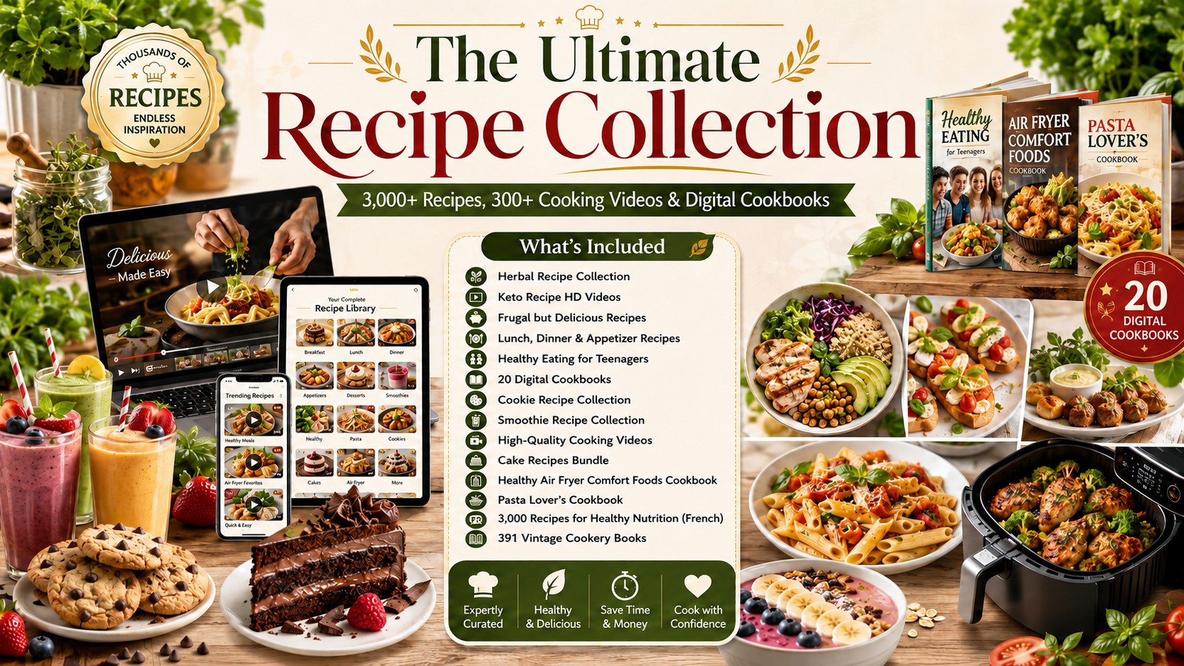Recipe Collection — PDF & Video Bundle