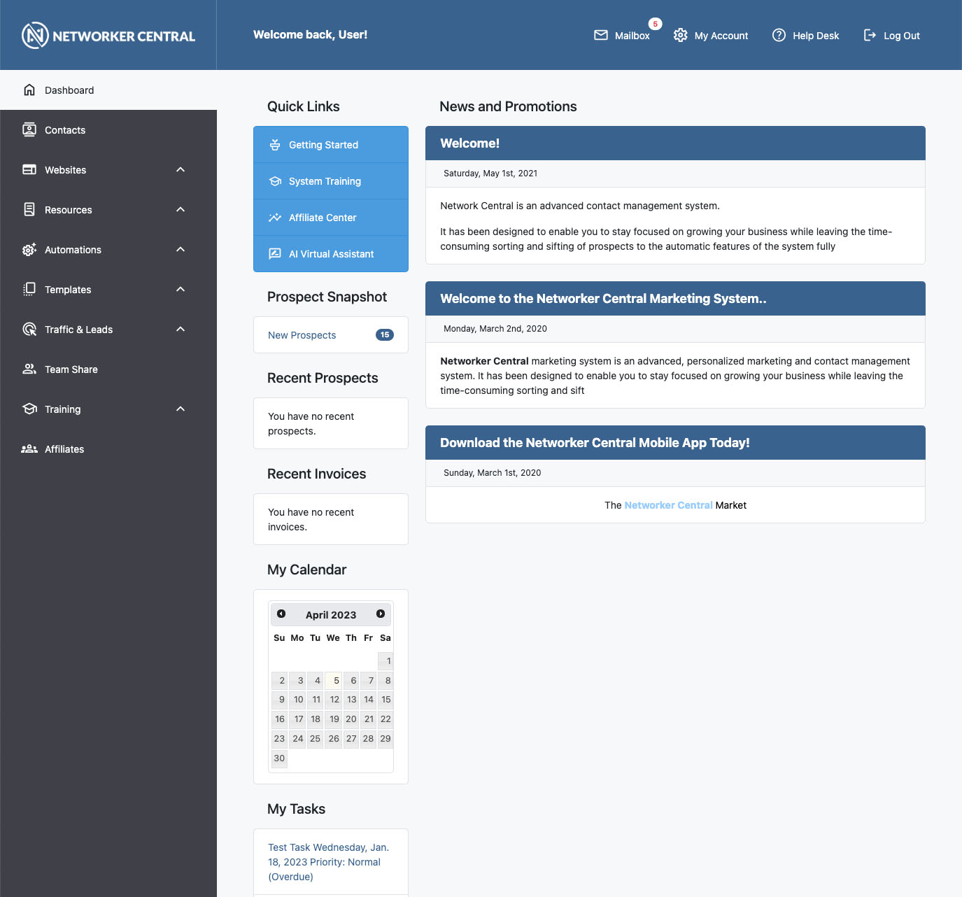 Networker Central prospect management